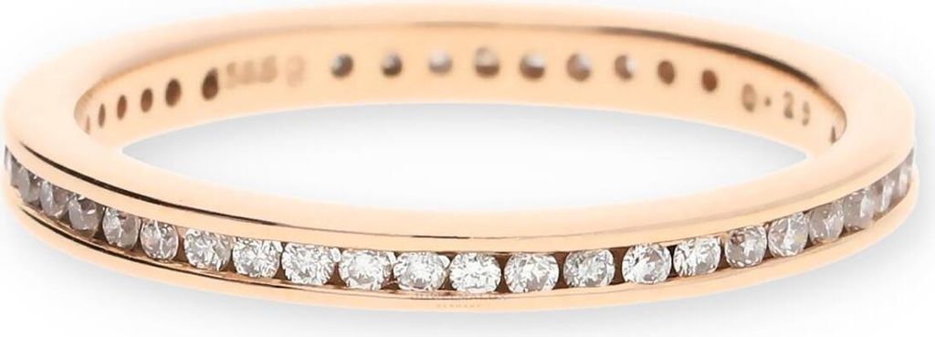 JuwelmaLux Ring 585/000 (14 Karat) Rotgold mit Brillanten JL25-07-0080 57