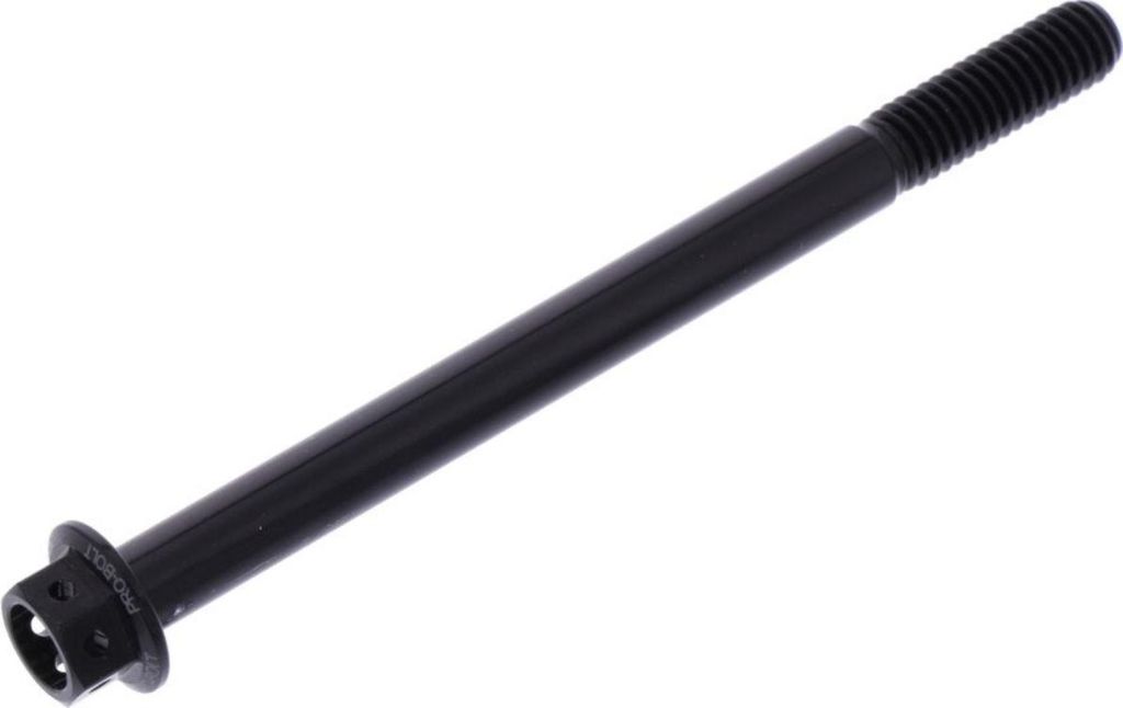Schraube JMP 6 Kant Bolt M6x1,00mm 80mm Aluminium Racing schwarz