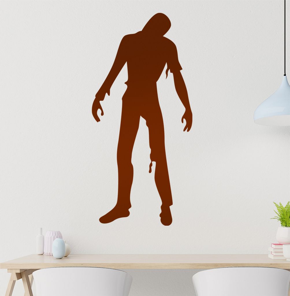 Kiwistar Zombie Wandtattoo in 6 Größen - Wandaufkleber Wall Sticker - Dekoration, Küche, Wohnzimmer, Schlafzimmer, Badezimmer