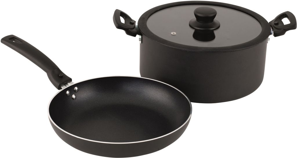 Outwell 650598, Topf-Set, Aluminium, 5 l, Schwarz, Schwarz, Produktbild 