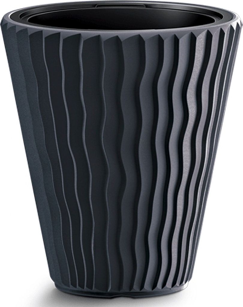Blumentopf Small Sandy dunkelgrau 39 cm