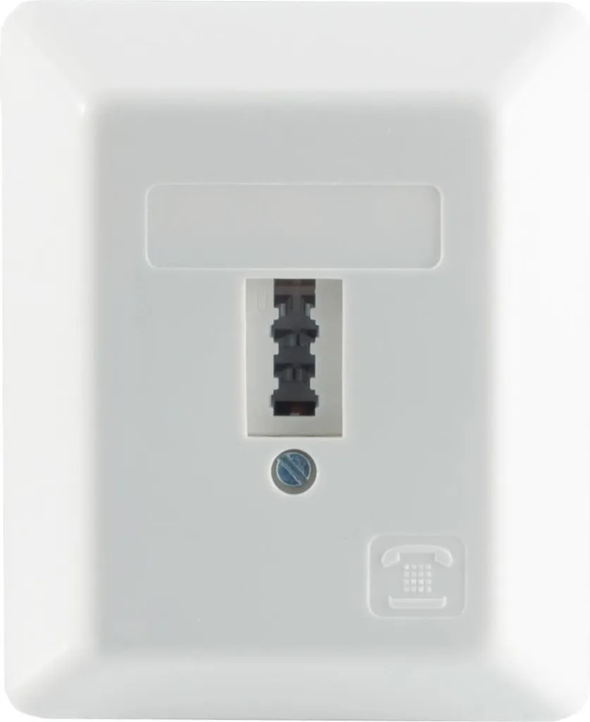 S/CONN Prise Téléphonique TAE U Universelle F+N RAL9010 74000-UW