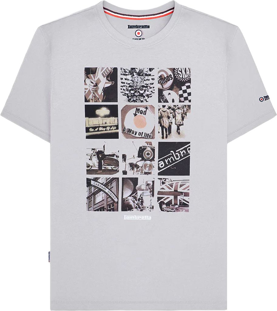 Lambretta - "SS24" T-Shirt für Herren LB146 (M) (Grau)