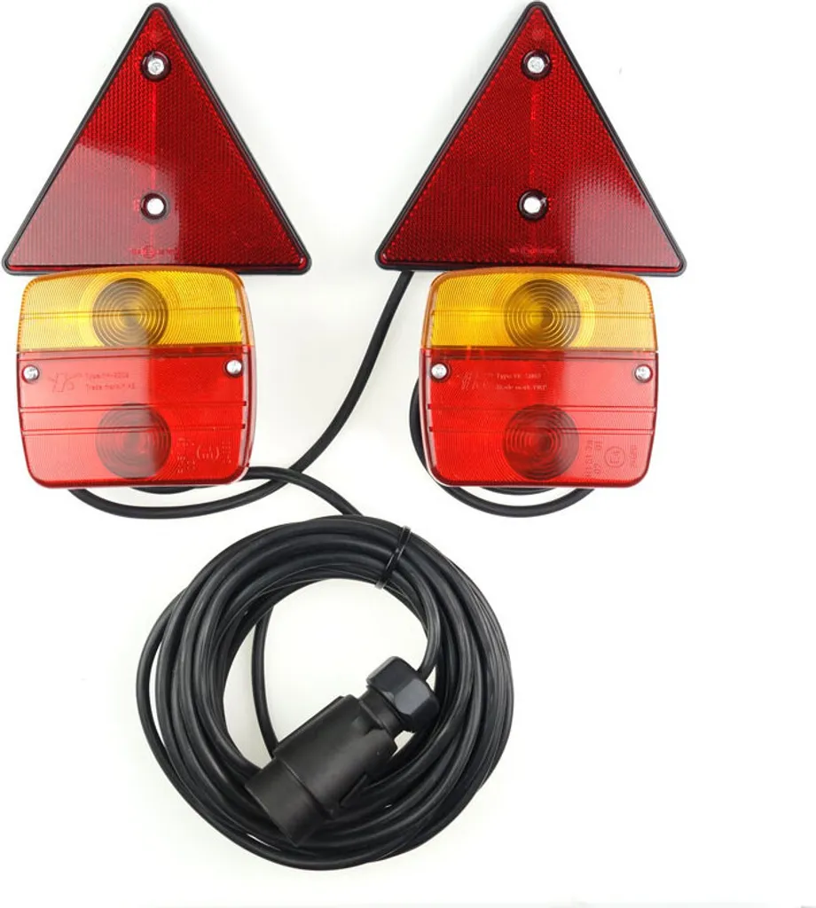 AMiO Set Luci Magnetiche Rimorchio 12V 7 Poli | Kit Fanali LED Professionale