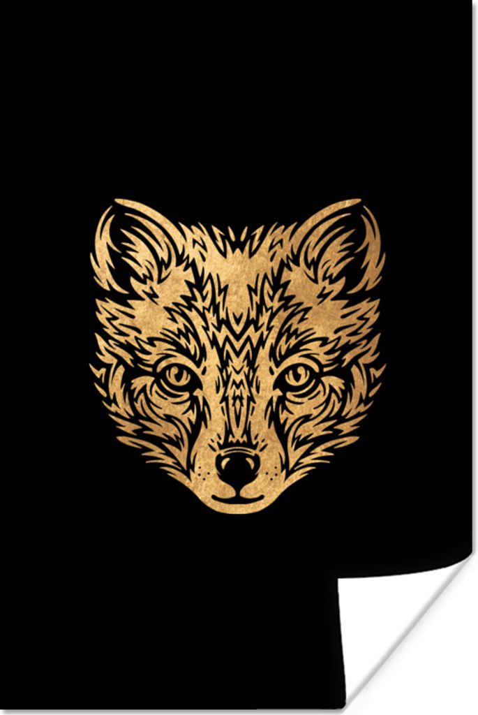 MuchoWow Poster Bild - Fuchs - Tier 80x120 cm - Papierdruck
