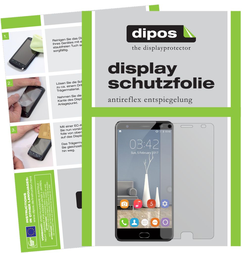 2x Schutzfolie für Oukitel OK6000 Plus matt Displayschutzfolie Display Schutz