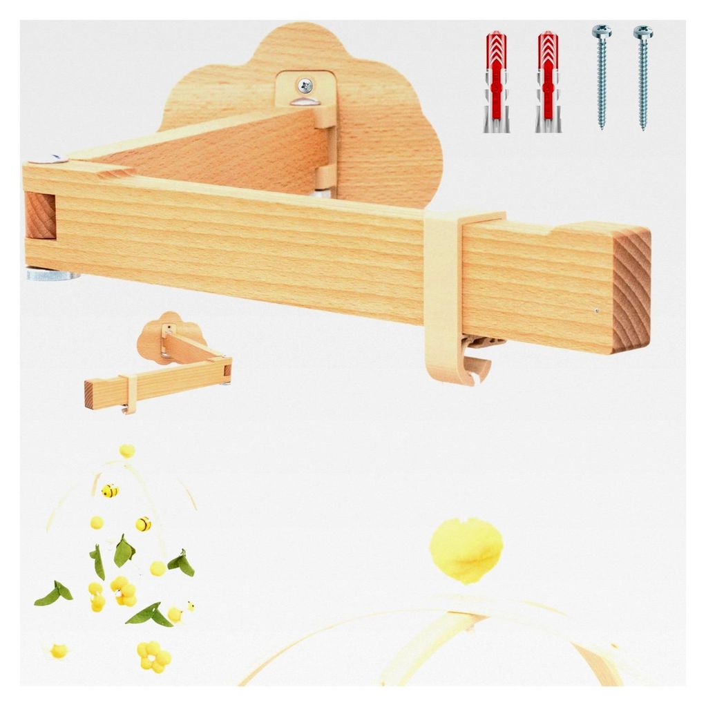 Mobile Baby | Halterung für Baby Mobile an der Wand | Holz Mobiles | Halterung für Wickeltisch | Babymobile | Halterung für Babybett | Hergestel...