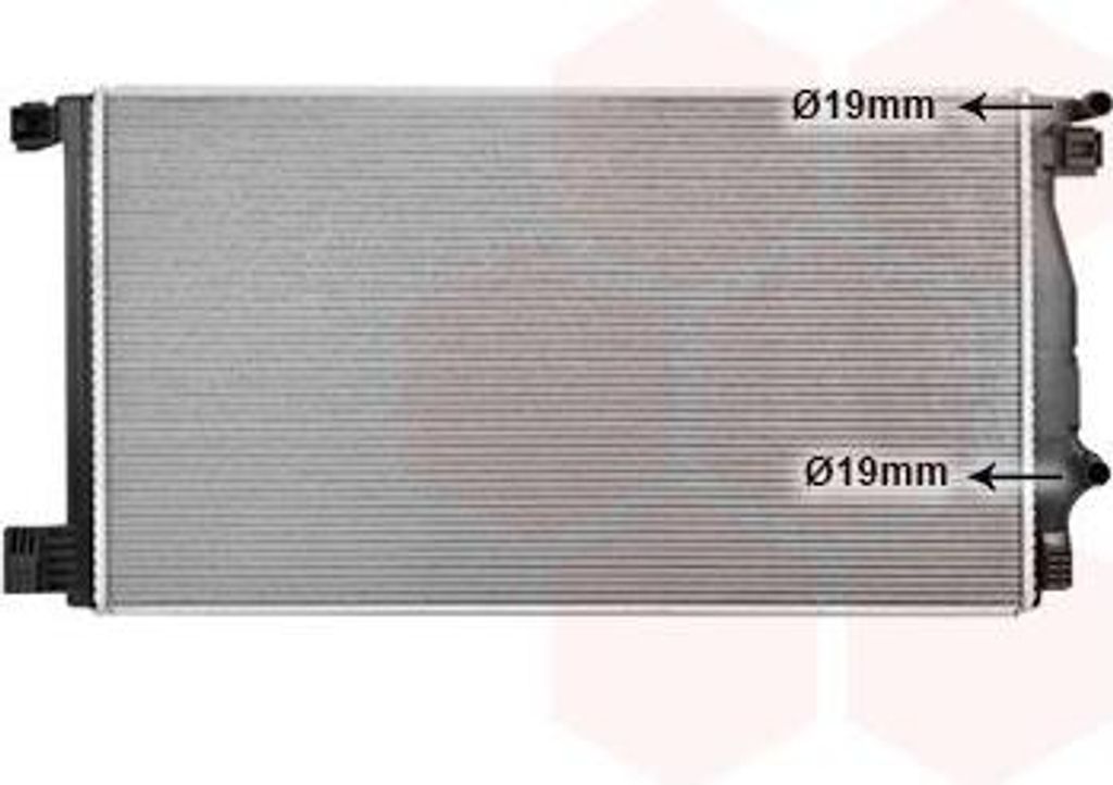 VAN WEZEL 53012710 Kühler Wasserkühler Motorkühler für TOYOTA C-HR (AX10)