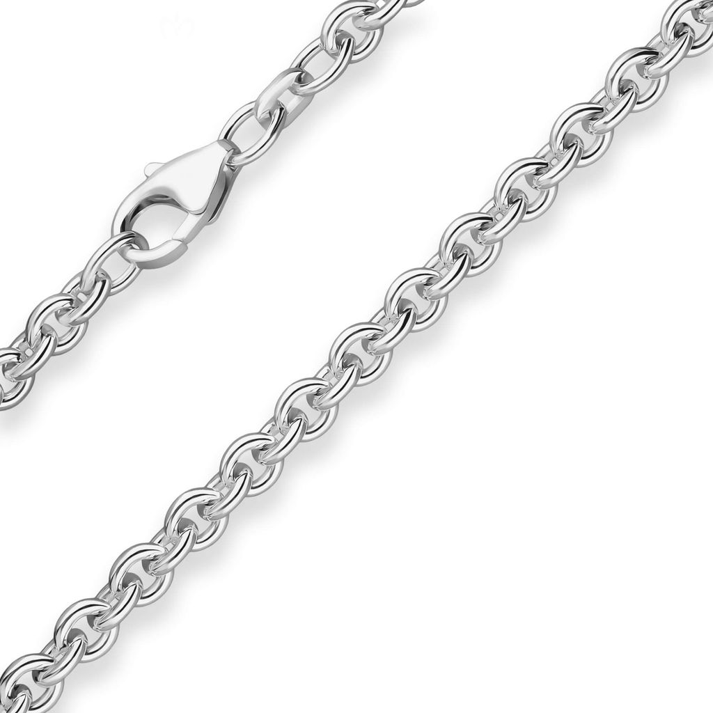 4,7mm Armband Rund-Ankerkette Silberarmband Armschmuck aus 925 Silber 19cm