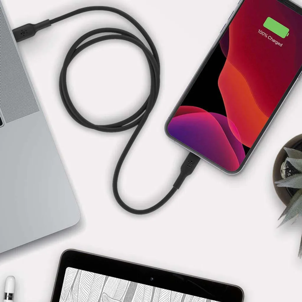 Câble Lightning Belkin BOOST Charge 2m Noir robuste pour iPhone et iPad - 13