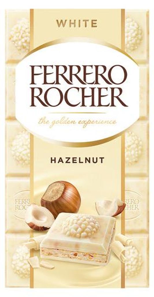 Ferrero Rocher Tablette weiße Haselnuss (8x 90gr)