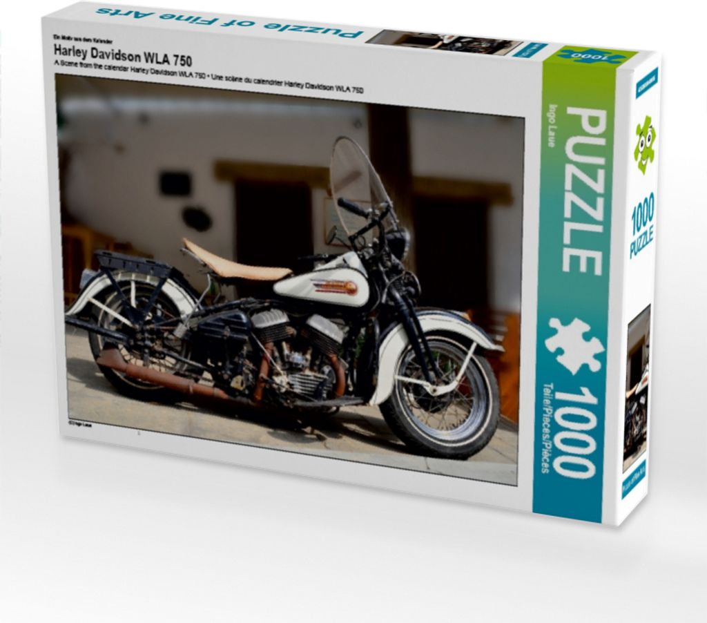 Calvendo Ein Motiv aus dem Kalender Harley Davidson WLA 750 1000 Teile Puzzle quer 640x480mm, Laue Ingo; 7272269