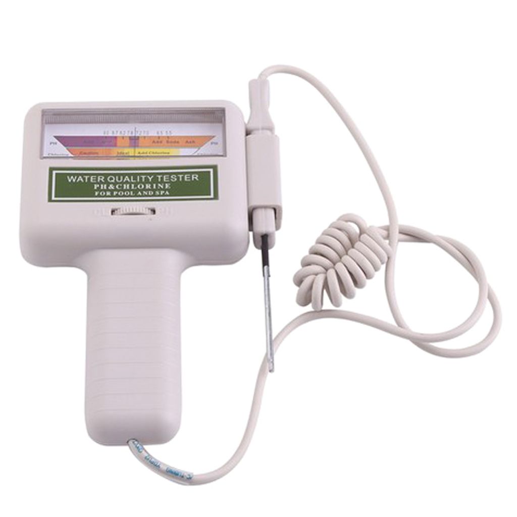 Pool Elektronischer Wassertester Wassertest Messgerät Chlor pH Wert Test DE 
