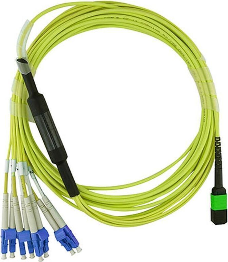 BlueOptics SFP6141BU5MKB Glasfaserkabel 5 m MTP 4x LC G.657.A1 Limette (SFP6141BU5MKB)