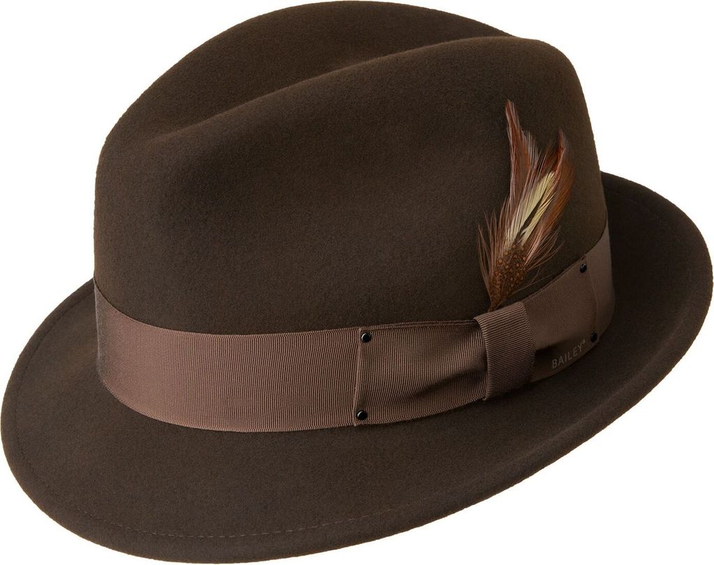 Bailey wasserabweisender & rollbarer Player Filzhut mit Feder