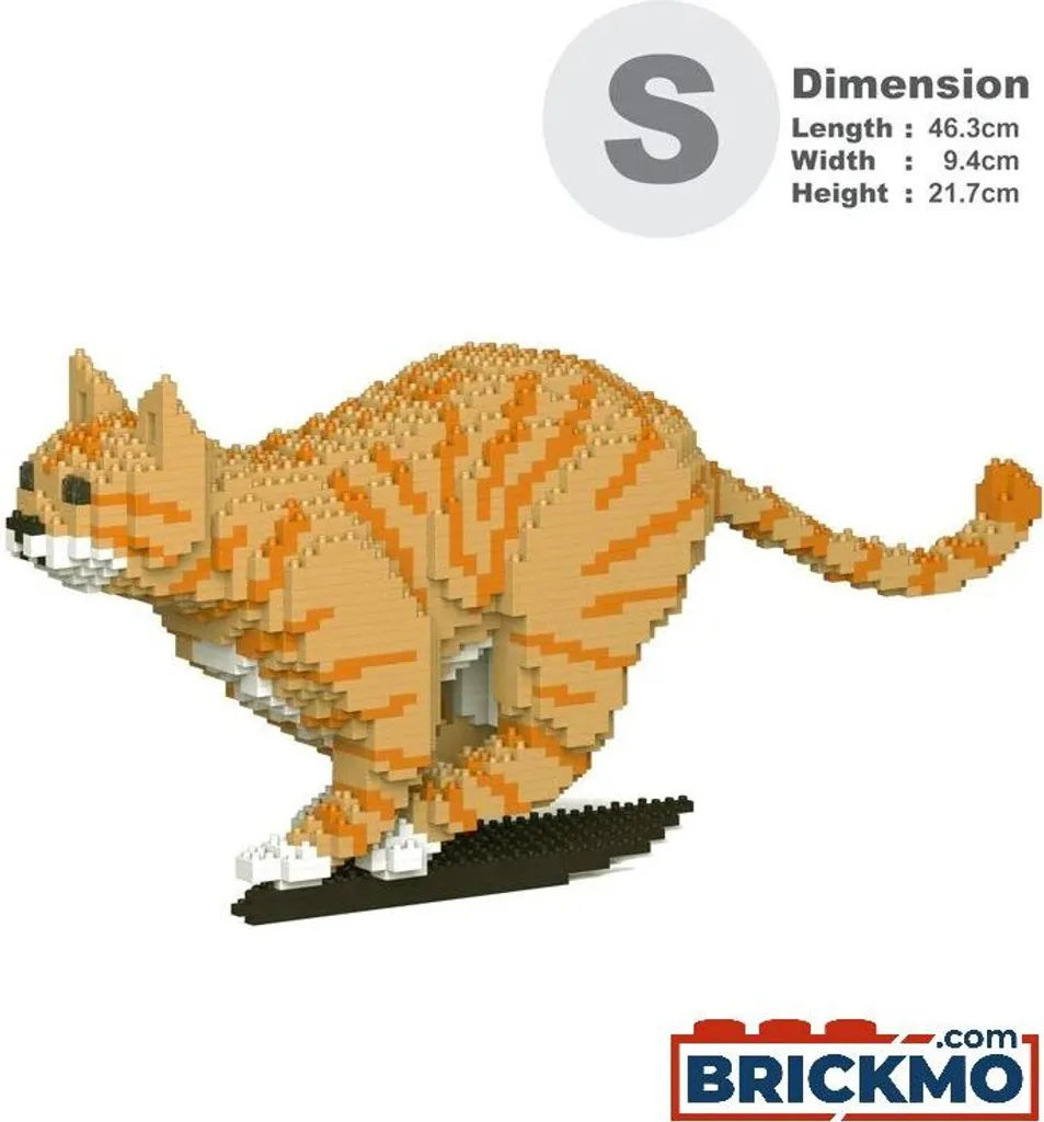 Sculpture Chat JEKCA 18S-M01 ST19CA18-M01 : Finies les Briques qui Tombent