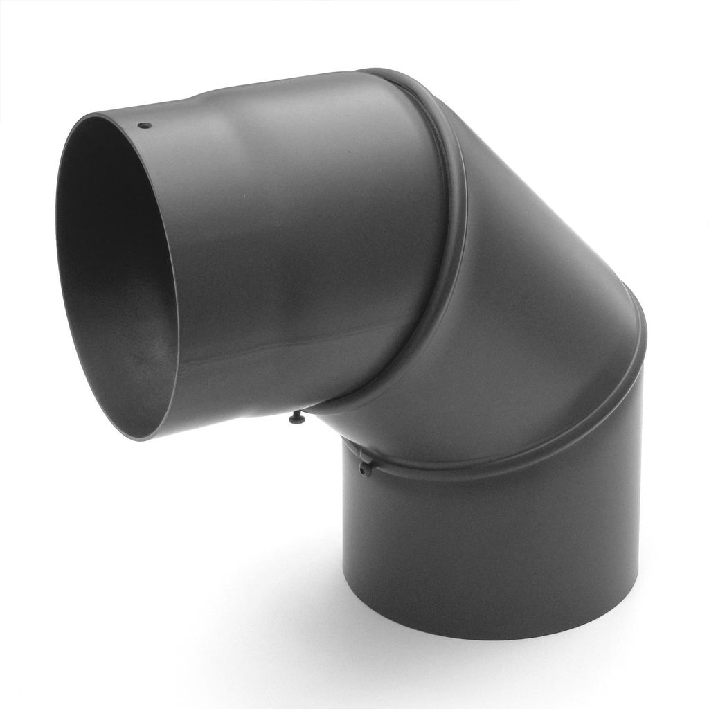 Raik Basic Rauchrohrbogen 150mm gussgrau 0–90° ohne Tür für Produktbild 