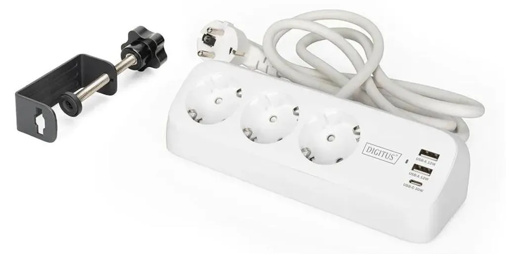 Multiprise compacte 2 prises pour éviter les chargeurs encombrants