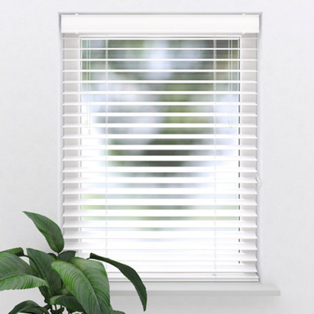 SOLUNA PVC-Jalousie Holzoptik weiß 150x240 cm