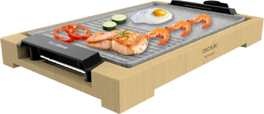Appareil de Cuisson Table Grill 2000W Cecotec Bambou pour Intérieur