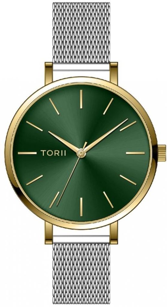 Damenuhr TORII G37SS.FG, grün, modisch, klassisch