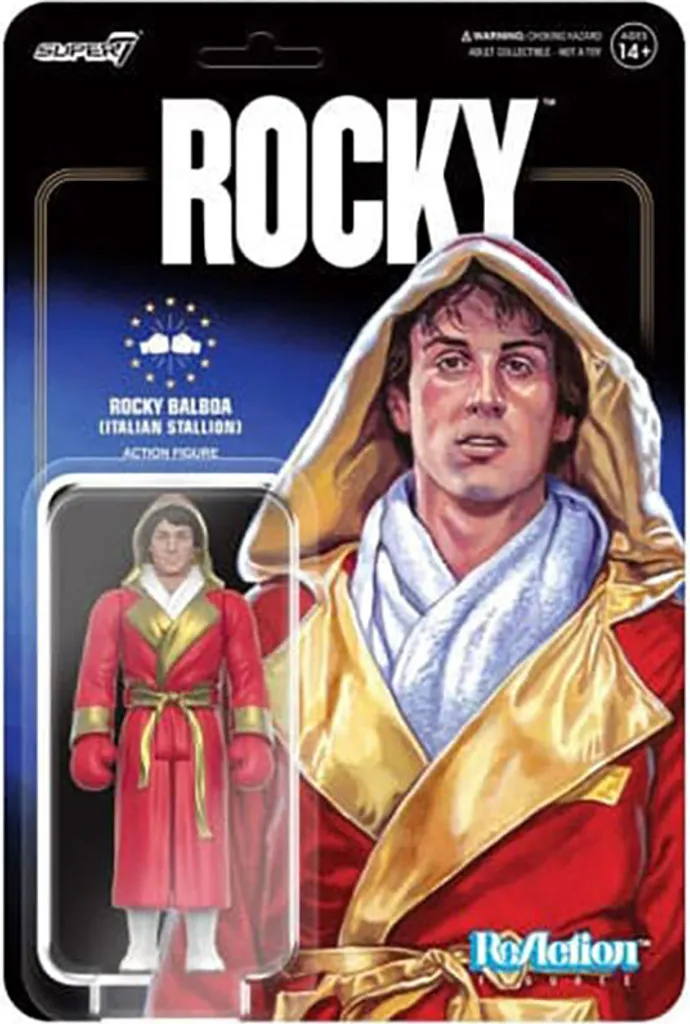 Figurine Articulée Rocky ReAction 10cm Sylvester Stallone Rocky I