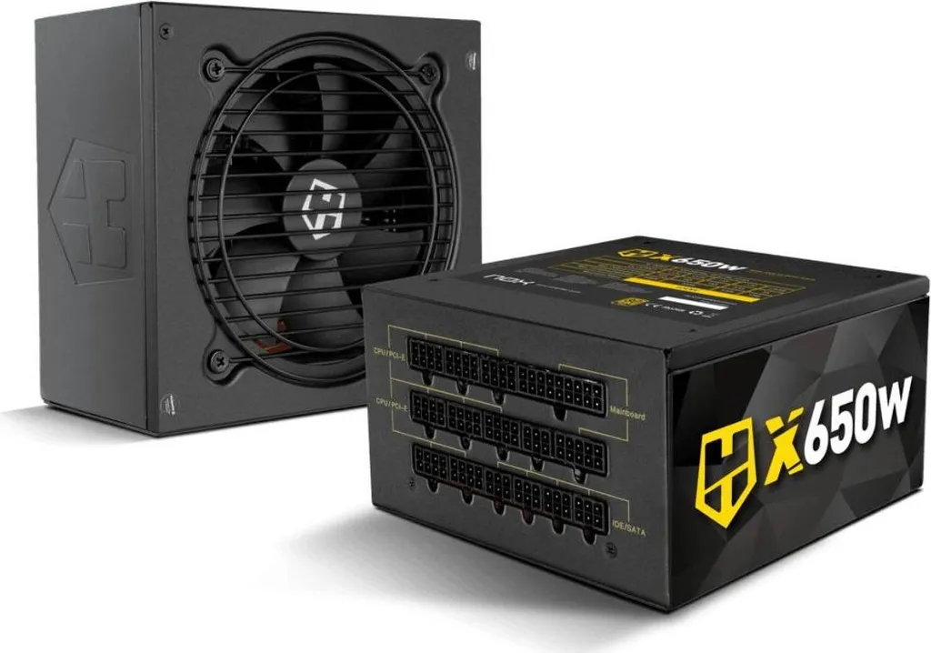 Bloc d'Alimentation PC 650W Nox Hummer X Gold Entièrement Modulaire ATX