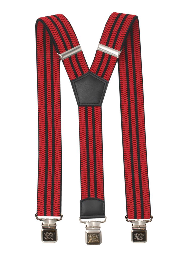 Polyester Streifen schmal rot schwarz 1,5m Breite 