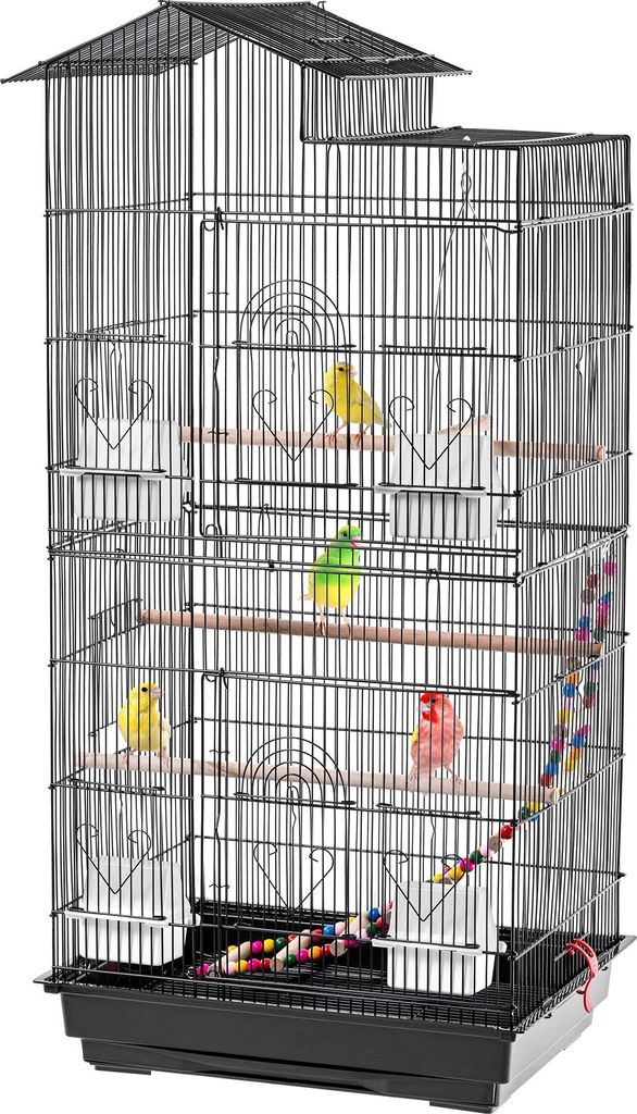 KADAX ptačí voliéra 46 x 36 x 100 cm, klec pro ptáky s Obrázek produktu 
