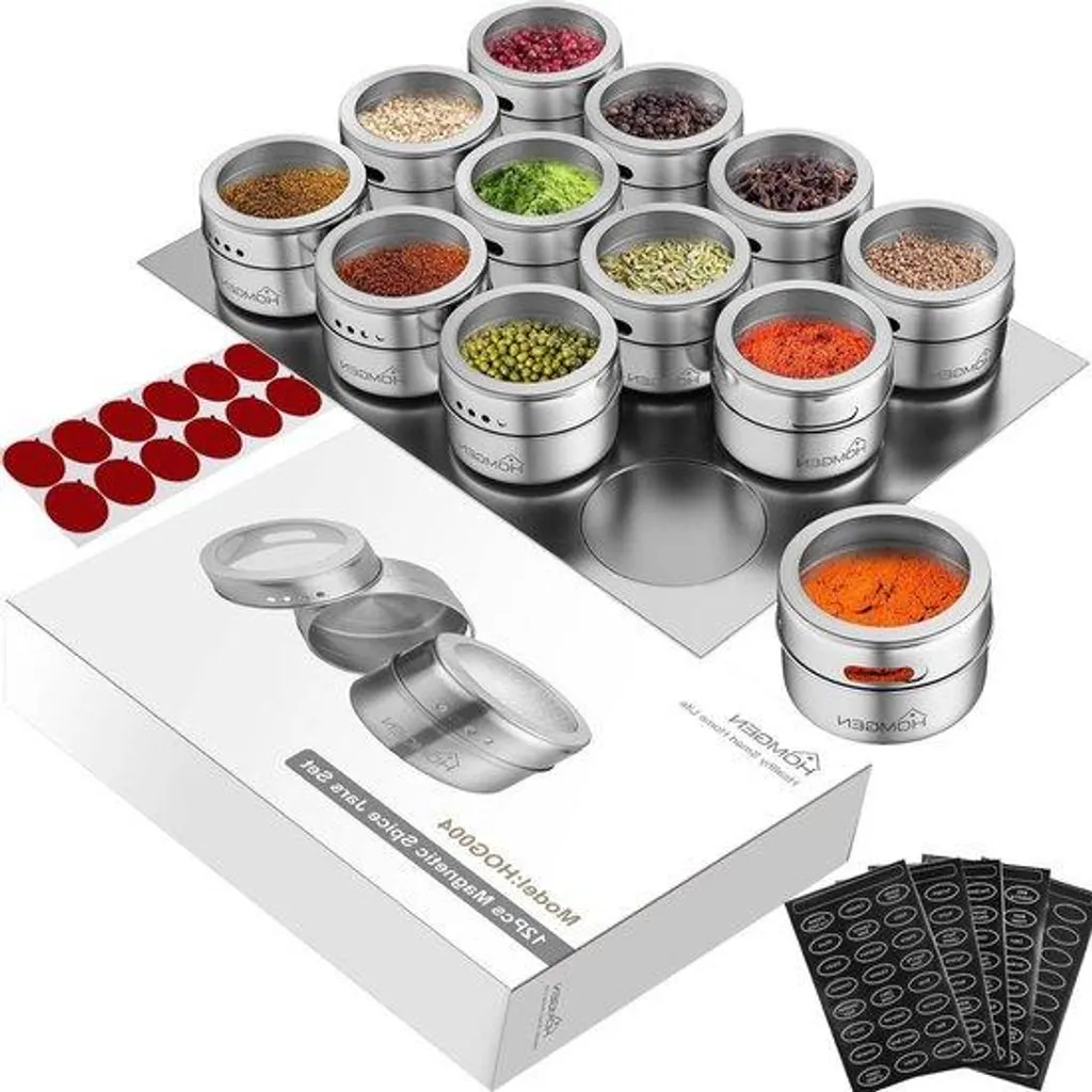 Organiseur d'épices magnétique 100ml pour barbecue et cuisine d'été