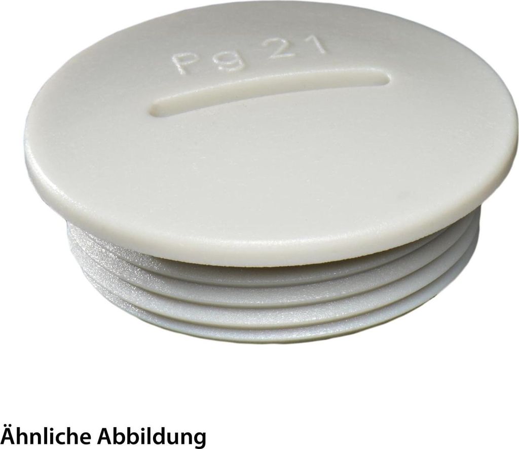 WISKA Verschlussschraube PG42x1,588 geschlossen mit schlitz Polystyrol (PS) Gewindelänge 10,0mm - 1 Stück