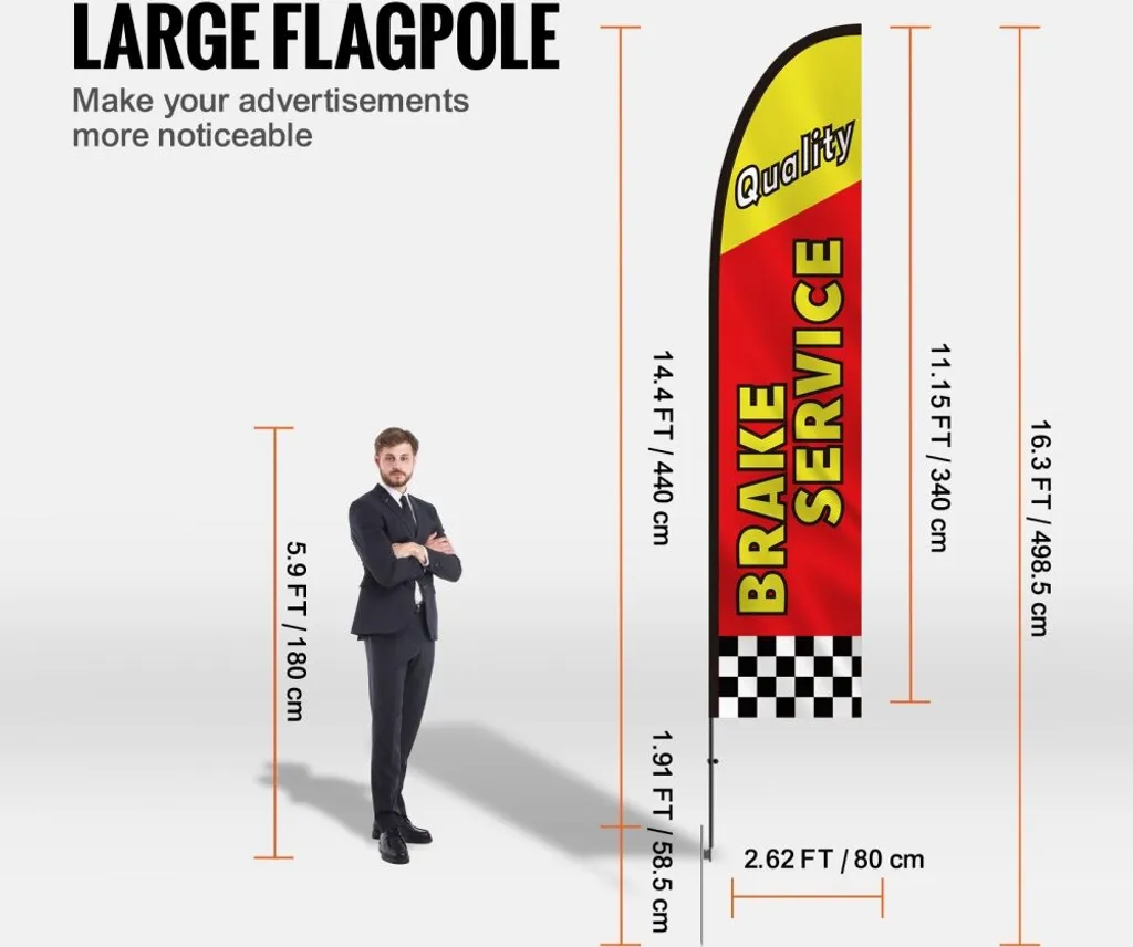 Mâts publicitaires 498cm résistants aux intempéries - Lot de 4 pièces - 3