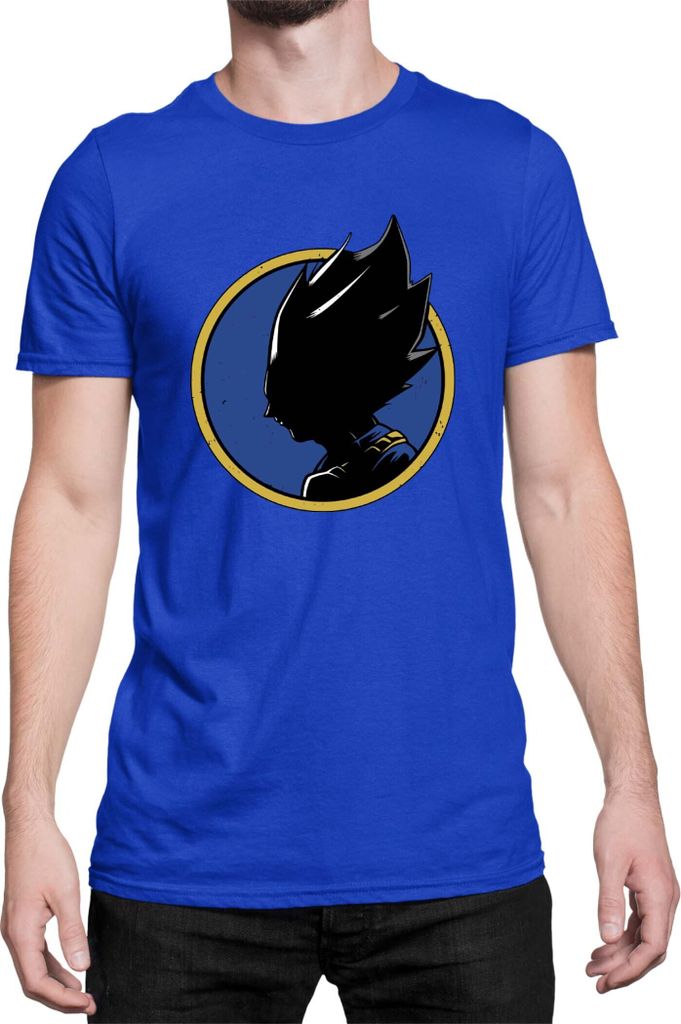 Herren T-Shirt Dragon Anime Manga Ball Z Vegeta 55, Man 2XL / Blau