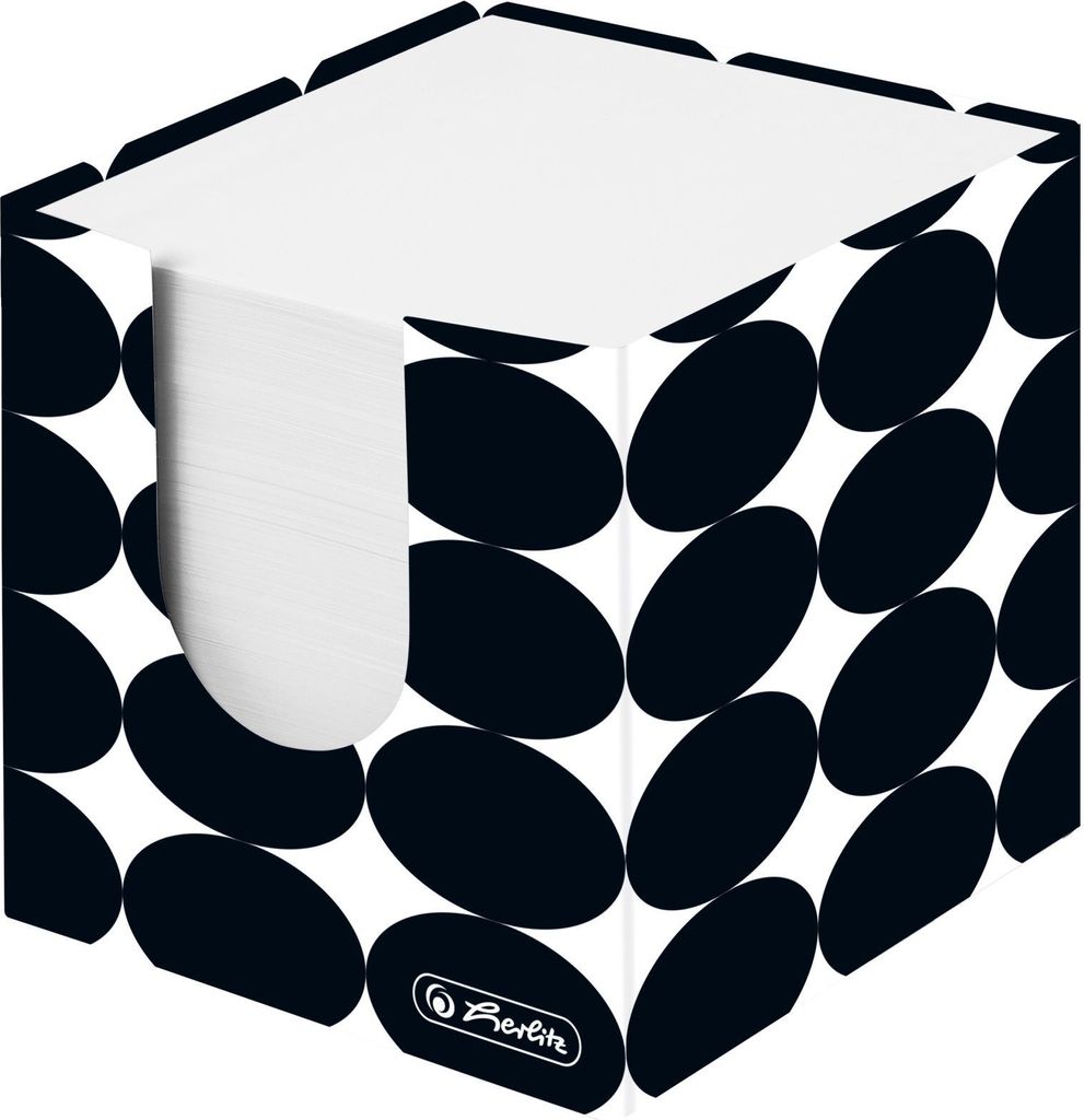 Zettelkasten 9,5x9,5x9,5cm 700 Blatt gefüllt Just Black gefüllt Packung mit 16 Stück