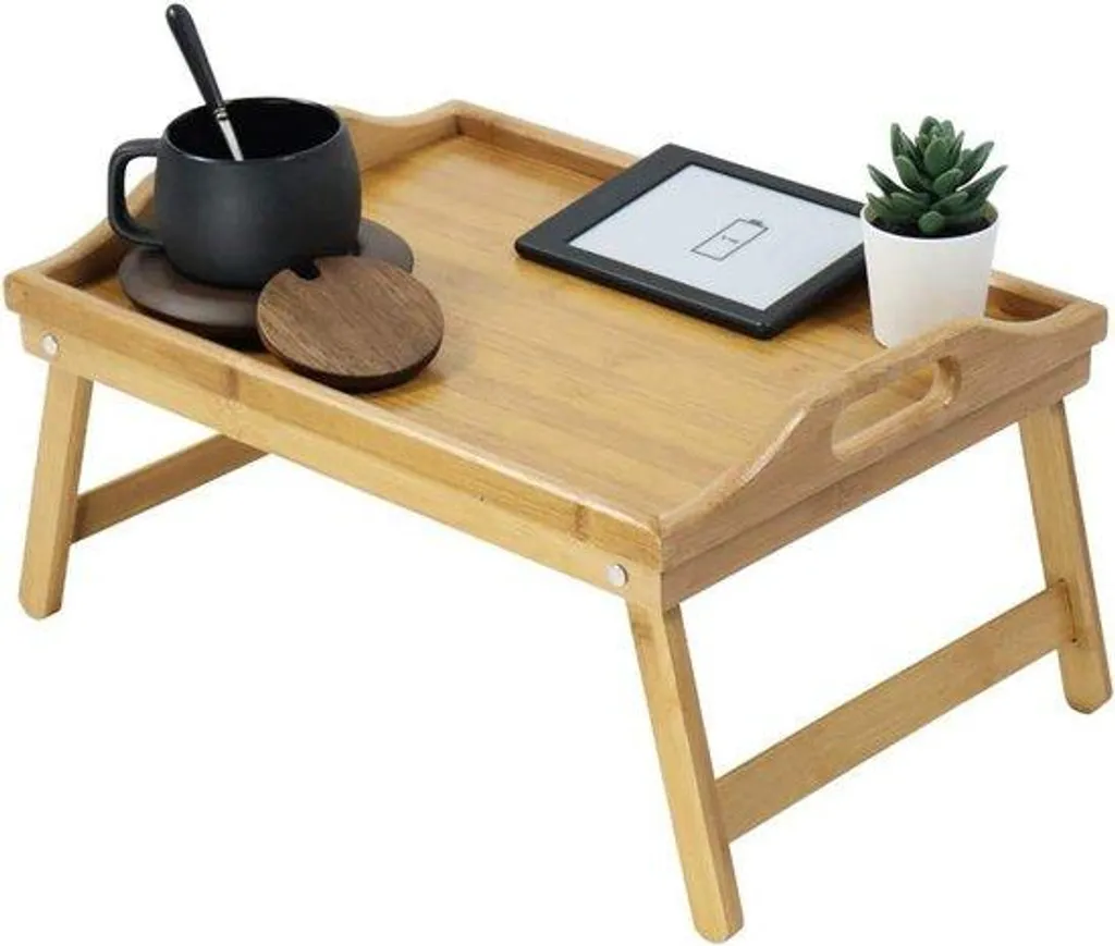 Plateau de lit stable en bambou vert 30 cm pour éviter les renversements