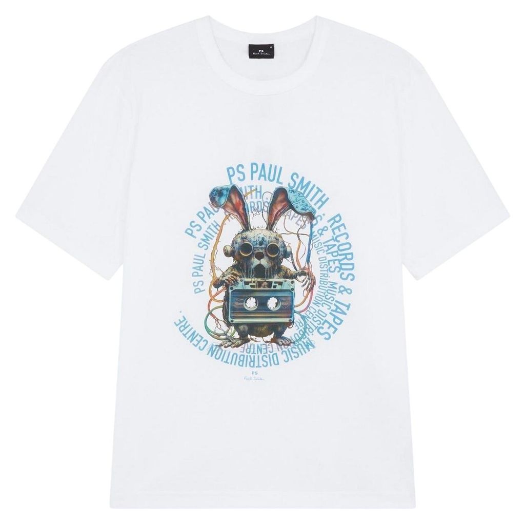 Paul Smith - T-Shirt für Herren, Schmal zulaufend GT24161 (XXL) (Weiß)