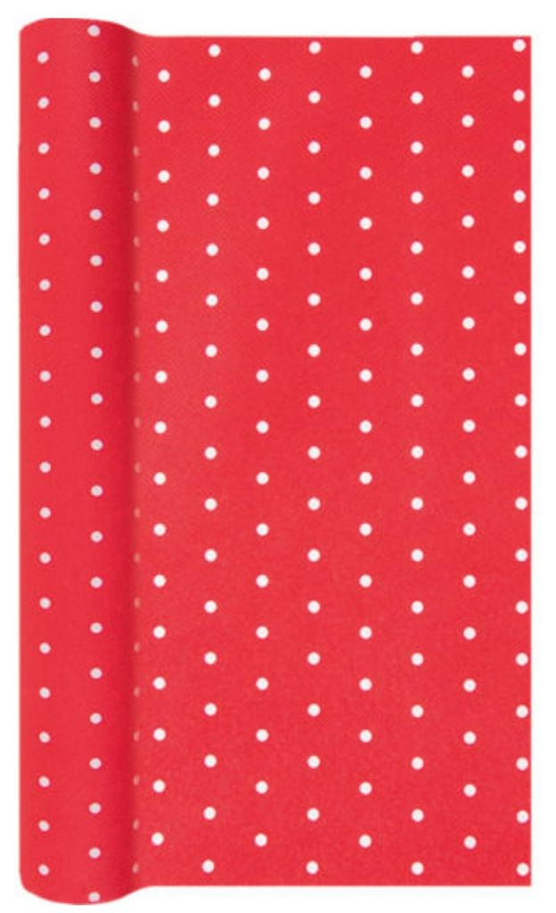 Home Fashion Tischläufer Airlaid Mini Dots rot 490x40cm Produktbild 
