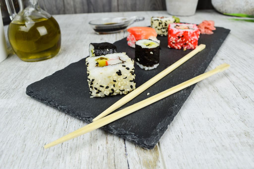 Sendez® Schieferplatten Set 35x15cm Servierplatte Produktbild 2