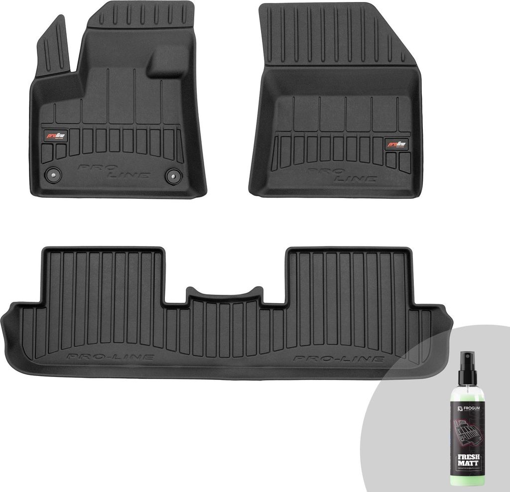 FROGUM ProLine 3D Gummimatten Exklusiven Auto Fußmatten Autofussmatten für Peugeot 3008 II ab 2016