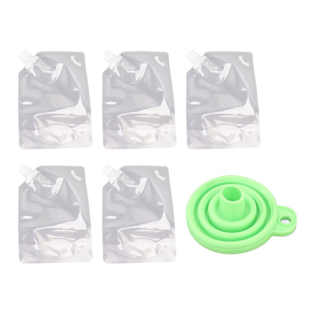 5er Set Vorratsbeutel 1 kg – wiederverwendbare Aufbewahrungsbeutel, transparent, für Reis, Mehl, Nüsse & Getreide, luftdicht