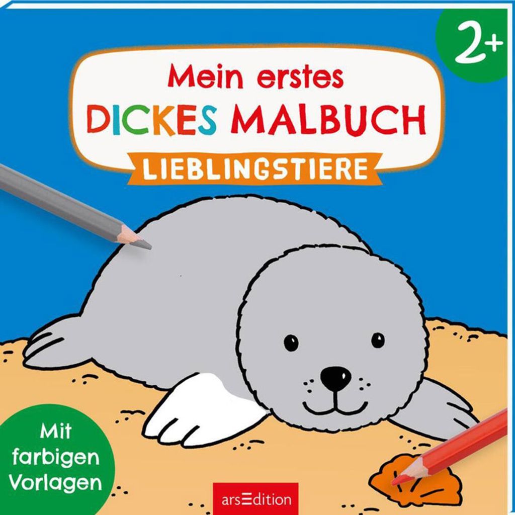 Mein erstes dickes Malbuch ab 2 - Lieblingstiere Immagine del prodotto 