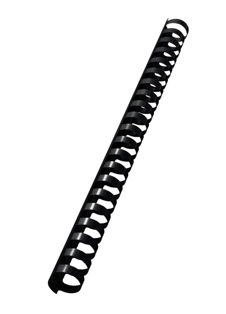 LEITZ Plastikbinderücken DIN A4 21 Ringe 19 mm schwarz 100 Produktbild 
