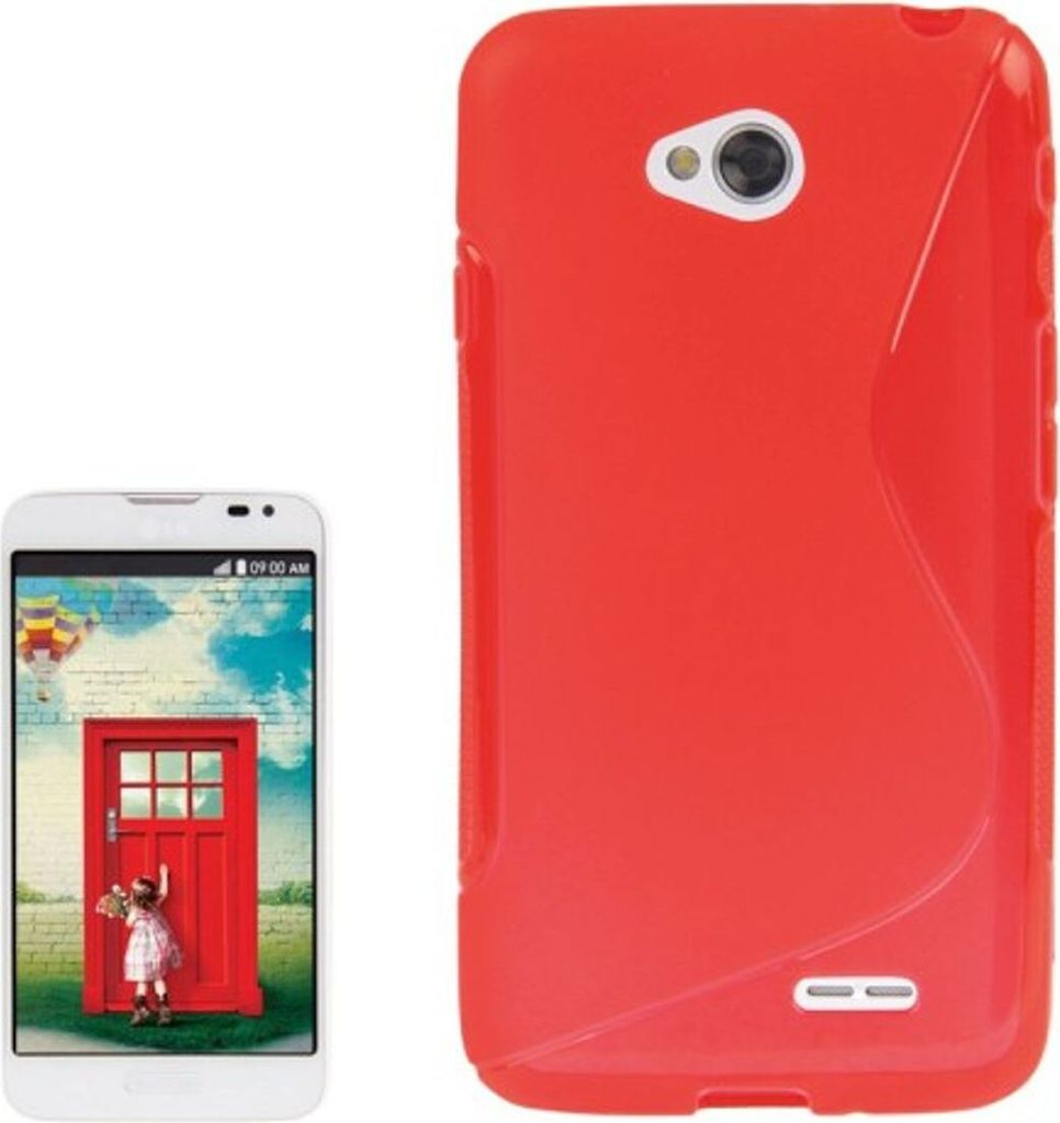 Handyhülle S Line TPU Tasche für LG L70 / Dual D325 Rot
