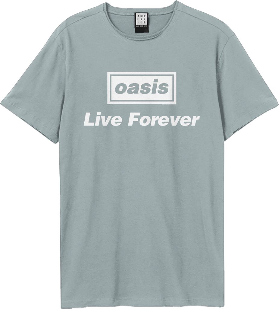 Amplified - "Live Forever" T-Shirt für Herren/Damen Uni GD2177 (XS) (seltsames Blau)