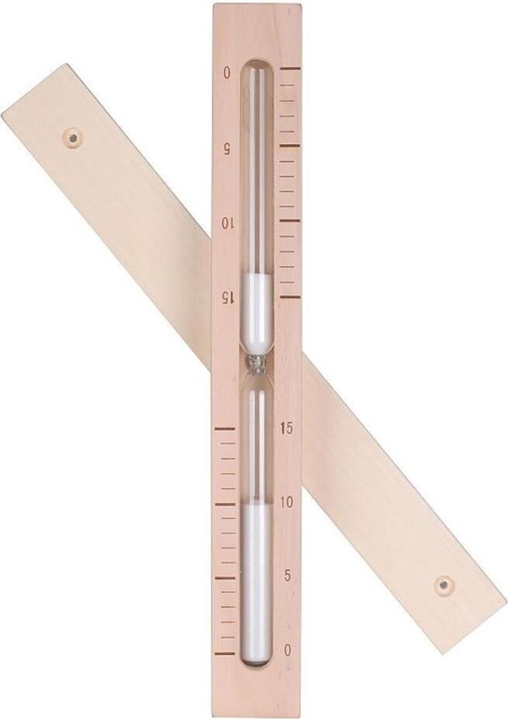 SAUFLEX Sanduhr LUX mit weißem Sand | Espe