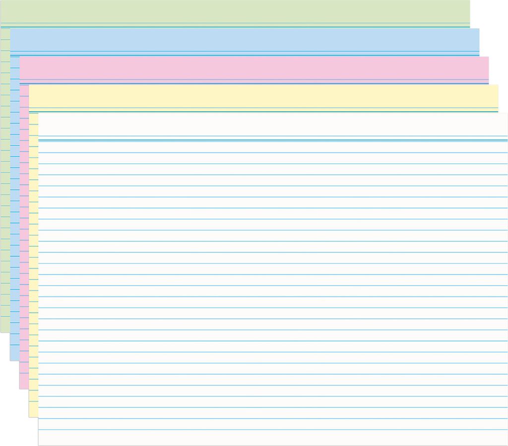 RNK Karteikarte A7 liniert 100St farblich sortiert
