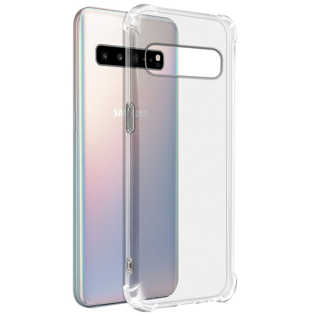 Avizar, Bumper-Hülle Silikon verstärkt für Galaxy S10 5G, Transparent