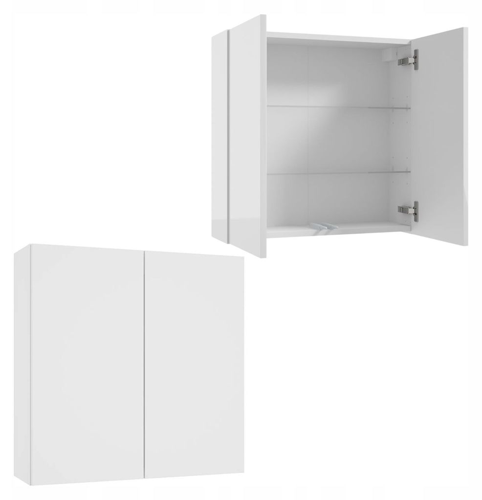Stamar Hängeschrank Bad Weiß Hochglanz 60 x 90 x 20 cm Produktbild 