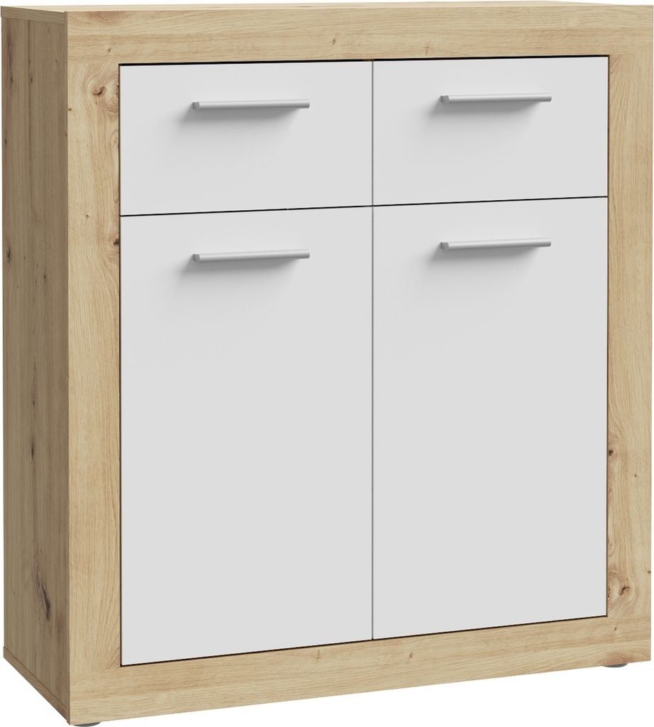 Kommode >La Serena< in Artisan Eiche - 83,2x91,5x34cm (BxHxT)