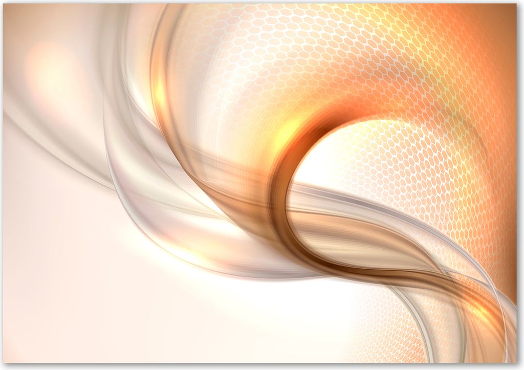 Tulup Leinwandbild - 100x70 cm - Wandkunst - Drucke auf Leinwand - Leinwanddruck - Kunst: modern & klassisch - Orange - Abstraktes